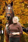 woman with Trakehner