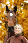 woman with Trakehner