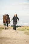 woman with Trakehner