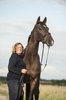 woman with Trakehner