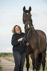 woman with Trakehner