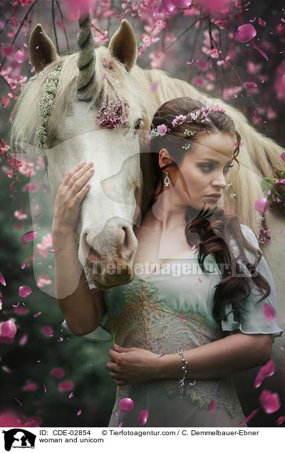 woman and unicorn / CDE-02854