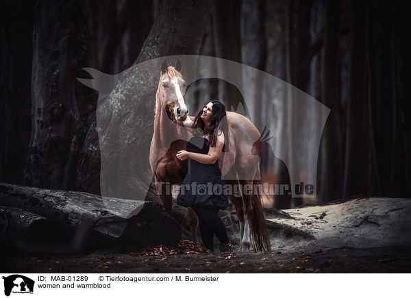 Frau und Warmblut / woman and warmblood / MAB-01289