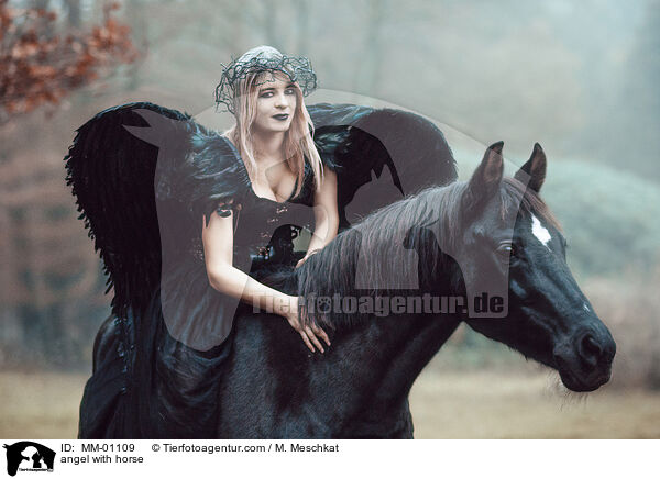 Engel mit Pferd / angel with horse / MM-01109
