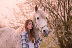 woman and warmblood