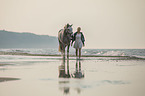 woman and warmblood