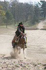 woman rides Horse