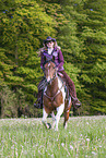 woman rides Horse