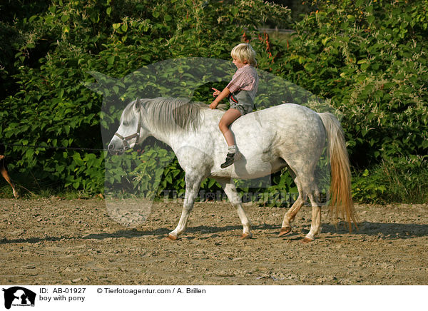 boy with pony / AB-01927