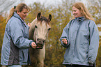 young woman with Welsh Cob