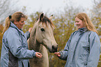 young woman with Welsh Cob