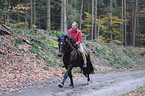 young woman with Welsh Cob