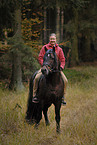 young woman with Welsh Cob