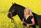 woman with Welsh-Cob