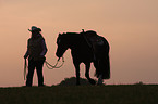 woman with Welsh-Cob