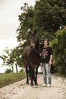 woman and Welsh Cob