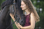 woman and Welsh Cob