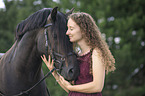 woman and Welsh Cob