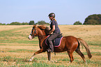 woman rides Welsh Pony