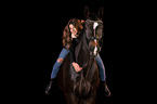 woman rides Westphalian Horse