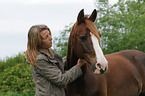 woman with pony