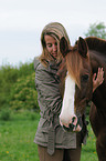 woman with pony