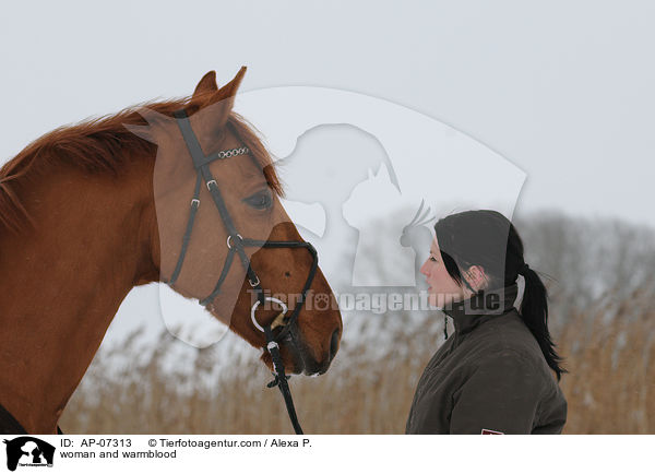 woman and warmblood / AP-07313