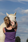 woman and crossbreed