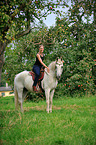 woman rides Lipizzan-Horse-Cross