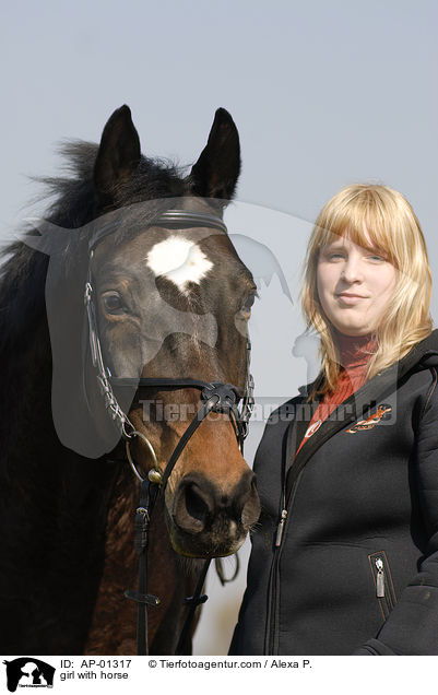junges Mdchen mit Pferd / girl with horse / AP-01317