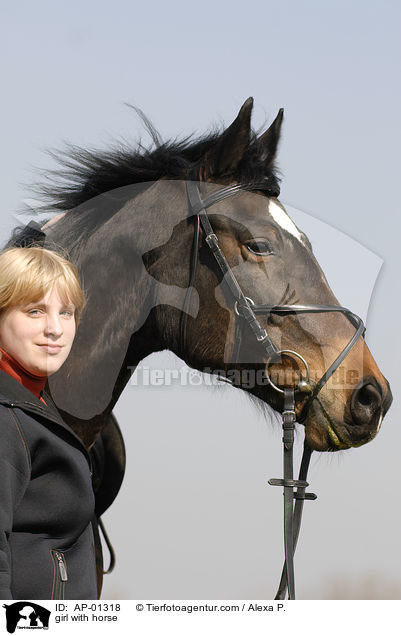 junges Mdchen mit Pferd / girl with horse / AP-01318