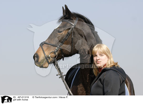junges Mdchen mit Pferd / girl with horse / AP-01319
