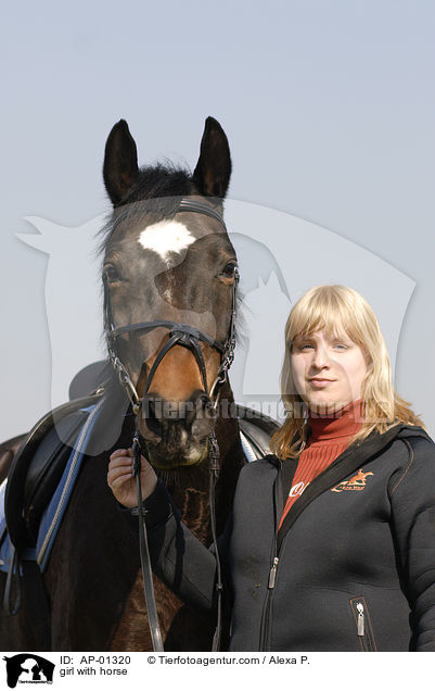 junges Mdchen mit Pferd / girl with horse / AP-01320