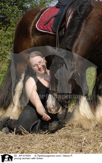 junge Frau mit Tinker / young woman with tinker / AP-01654
