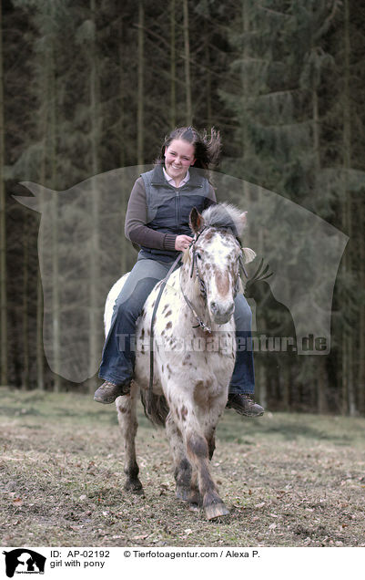 Mdchen mit Pony / girl with pony / AP-02192