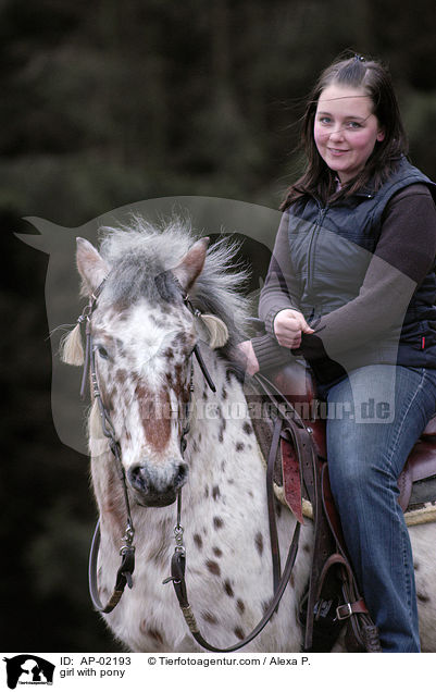 Mdchen mit Pony / girl with pony / AP-02193