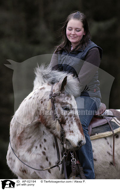 Mdchen mit Pony / girl with pony / AP-02194