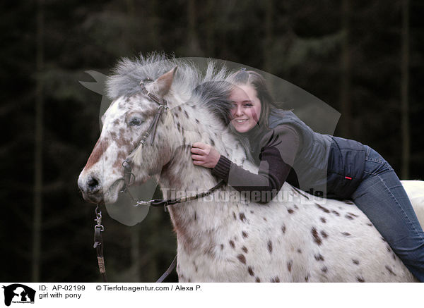 Mdchen mit Pony / girl with pony / AP-02199
