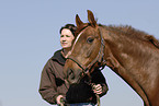 young woman with horse