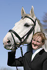 young woman with horse