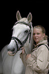 young woman with horse