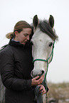 woman with arabian horse