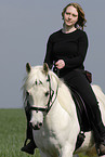woman with arabian horse