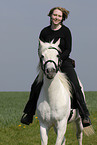 woman with arabian horse