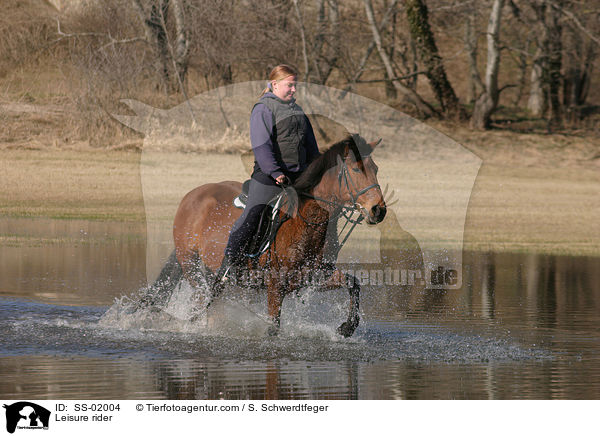 Frau reitet Pony / Leisure rider / SS-02004