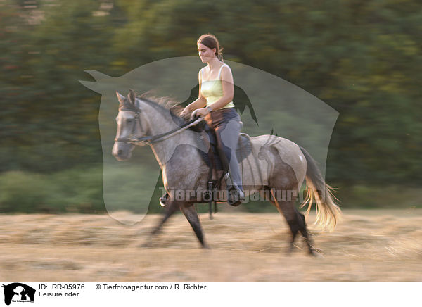 Pferd und Reiter / Leisure rider / RR-05976