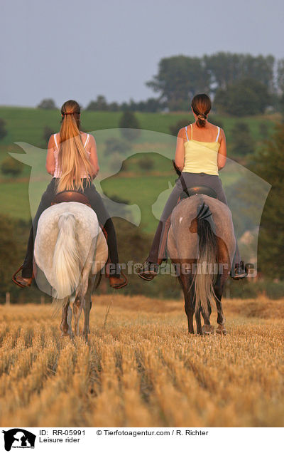 Pferd und Reiter / Leisure rider / RR-05991