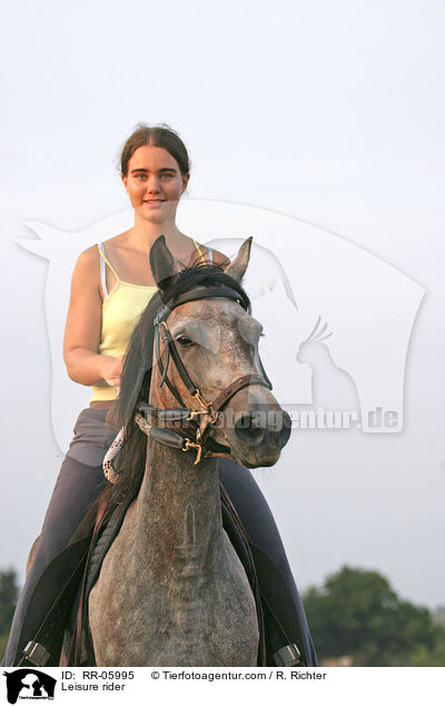 Pferd und Reiter / Leisure rider / RR-05995