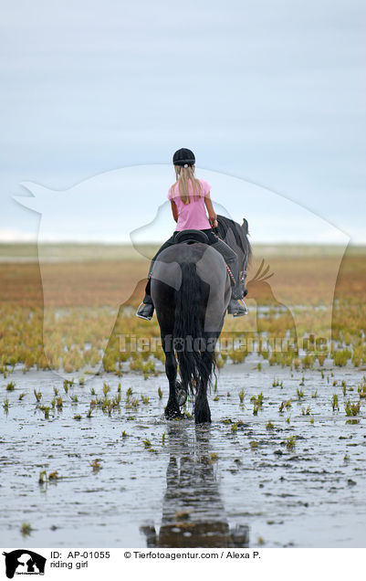 reitendes Mdchen / riding girl / AP-01055