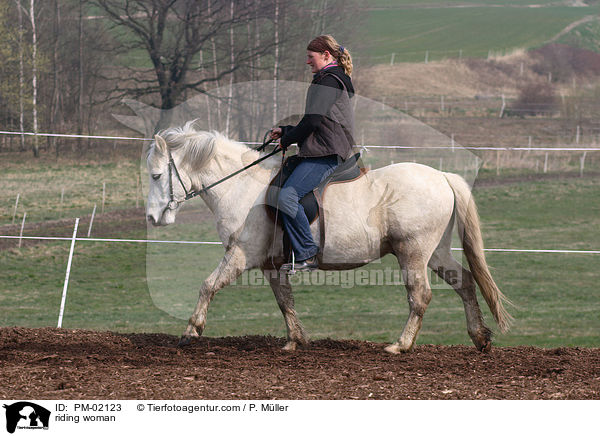 Reiterin / riding woman / PM-02123